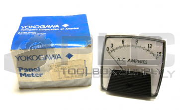 NEW YOKOGAWA 250340NDND PANEL METER 0-15 AMP