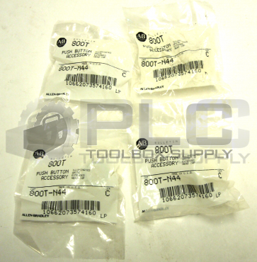 NEW LOT OF 4 ALLEN-BRADLEY 800T-N44 ILLUMINATED WHITE EXTENDED HEAD CAP /SER C