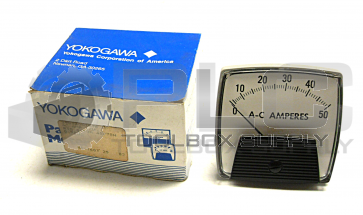 NEW  YOKOGAWA 250340NTNT8 PANEL MATER 0-50 AMPS