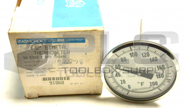 NEW ASHCROFT 50EI60E090 BIMETAL THERMOMETER 