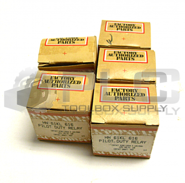 NEW LOT OF 5 CARRIER PARTS HN-61KL-616 PILOT DUTY RELAY 