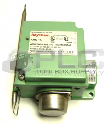 NEW RAYCHEM AMC-1A AMBIENT-SENSING THERMOSTAT 22 AMPS