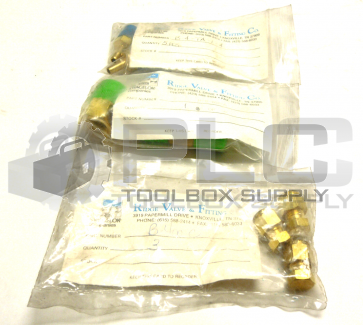 NEW LOT OF 9 SWAGELOK BRASS CAP CONNECTORS 3 R-8-RB-6  3 B-400-V  3 B-4-TA-1-4