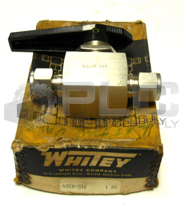 WHITEY 45S8-316 STAINLESS BALL VALVE
