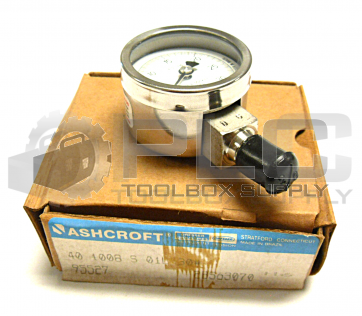 NEW ASHCROFT 40-1008-S-01L-30 GAUGE 0-30 PSI 