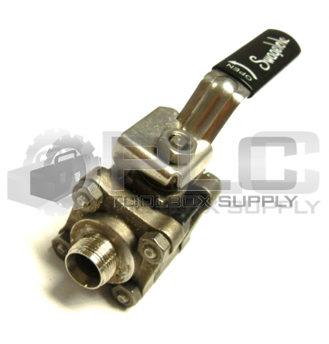 NEW SWAGELOK SS-63TS8  VALVE 3 PIECE BALL VALVE 