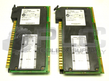 LOT OF 2 ALLEN BRADLEY 1771-ID16 SER A ISOLATED INPUT MODULE 120V AC