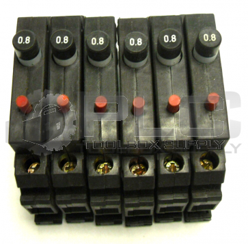LOT OF 6 ALLEN BRADLEY 1492-GH008 CIRCUIT BREAKER SER B AC 250V 50/60 HZ