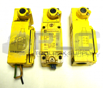 LOT OF 3 TELEMECANIQUE XCS-B1618929 SAFETY INTERLOCK 10AMP 300VAC T-XCS