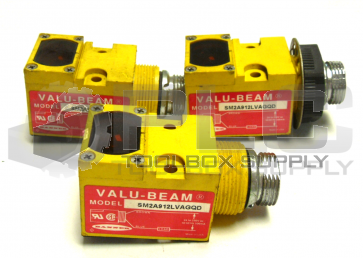LOT  OF 3 BANNER SM2A912LVAGQD VALU-BEAM SENSOR