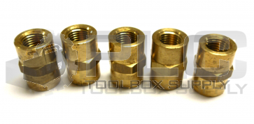 NEW LOT OF 5 SWAGELOK 1/2" FITTING 1 5/8" LONG BRASS