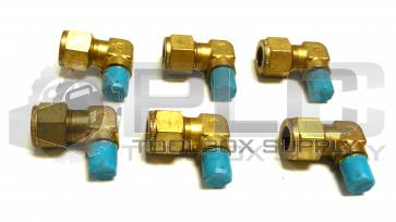 NEW LOT OF 6 SWAGELOK 1/2"  5/16"  COUPLING FITTING REDUCER  BRASS