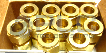 NEW LOT OF 10 PARKER 8-6 GBZ-B  TUBE CONNECTOR  5/8" BRASS