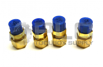 NEW LOT OF 4 PARKER 8-6-FB2-B 1/2" COMPRESSION FITTING ADAPTER BRASS