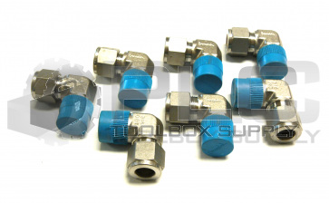 NEW LOT OF 7 SWAGELOK 1/2" 90 DEGREE FITTING 