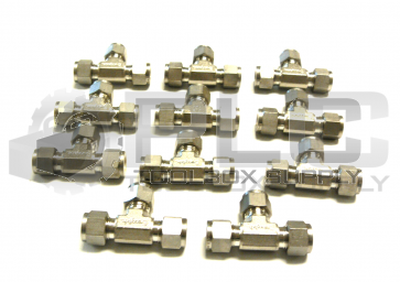 NEW LOT OF 11 SWAGELOK SS-600-3 TEE UNION FITTING 