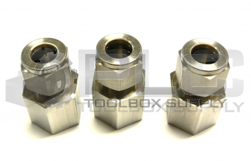 NEW LOT OF 3 SWAGELOK SS-810-7-8 FEMALE CONNECTOR 1/2"  6/8"