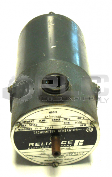 RELIANCE 5PY59JY49 TACHOMETER GENERATOR RPM 5000