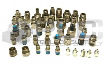 NEW LOT OF 42 MISC PARKER GYROLOK SWAGELOK FITTINGS 