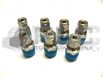 NEW LOT OF 7 SWAGELOK SS-400-1-6 MALE CONNECTOR 1/4"