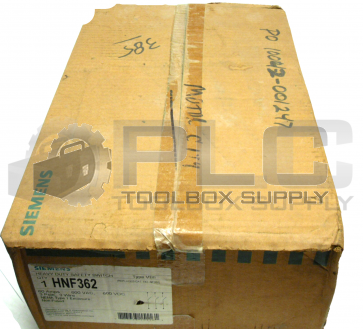 NEW SEALED BOX SIEMENS HNF362 HEAVY DUTY SAFETY SWITCH 60AMPS/3POLE 600VAC/VDC