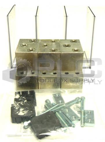 NEW KIT OF 3 SIEMENS 3TA3NG750 VL ALUMINUM LUG WITH HARDWARE AND TERMINAL SHIELD
