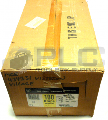 NEW IN BOX GE THN3363 HEAVY DUTY 3 POLE 3 WIRE NON FUSIBLE INDOOR 100 AMPS