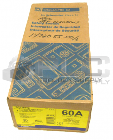 NEW SQUARE D D322NRB GENERAL DUTY SAFETY SWITCH