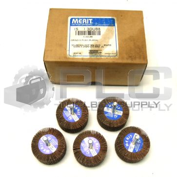 NEW LOT OF 5 MERIT 3DU88 FLAP WHEEL 