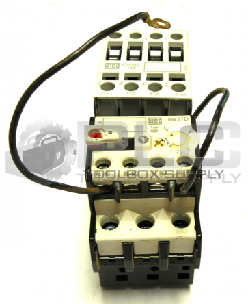 WEG CWM9 & RW27D  REVERSING CONTACTOR 120V COIL W/1.2-1.8 OVERLOAD RELAY