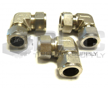 NEW LOT OF 3 SWAGELOK 3/4" 90 DEGREE COUPLING FITTING 