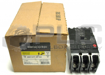 NEW GE TEY315 MOLDED CASE CIRCUIT BREAKER 12 AMP 3 POLES