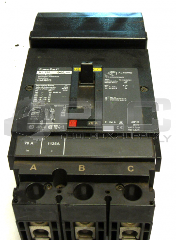NEW SQUARE D HJA36070 POWER PACT BREAKER HJ150 