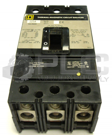 NEW SQUARE D KAL36225 THERMAL-MAGNETIC BREAKER 225A