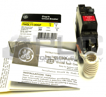 NEW GE THQL1130GF PLUG-IN CIRCUIT BREAKER 30 AMPS 120 AC