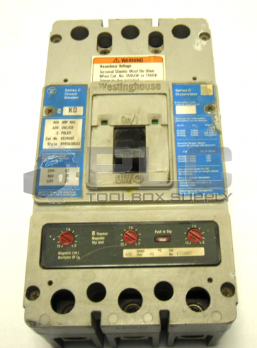 WESTINGHOUSE KD3400F CIRCUIT BREAKER SERIES C W/KT3400T TRIP UNIT