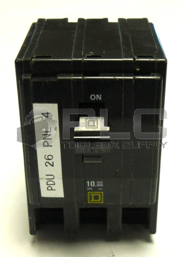 SQUARE D QO3100 CIRCUIT BREAKER 100 AMP 3 POLE SERIES 2/240 V