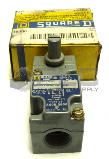 NEW SQUARE D 9007C52B2 LIMIT SWITCH SERIES A