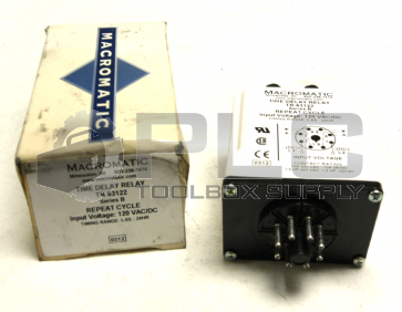 NEW MACROMATIC TR-63122 TIMING RELAY 