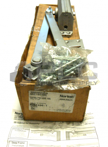 NEW IN BOX NORTON UNI1604BC CLOSER PKD LESS ARM UNI1604BC 689W/6100-13 ARM
