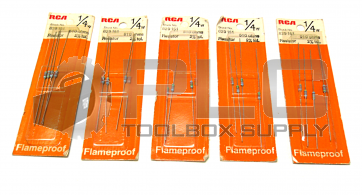NEW LOT OF 5 PACKS OF 4 RCA 829151 RESISTOR 1/4W 510 OHMS 2% TOL.