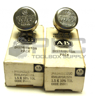 NEW LOT OF 2 ALLEN BRADLEY RV4LAYSA152A POTENTIOMETER 1.5K 10% TOL 