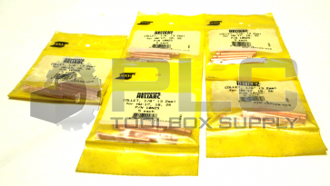 NEW SEALED LOT OF 5 GENUINE HELIARC 10N25 COLLET 1/8" FOR HW-17, 18, 26 QTY 25