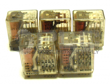 LOT OF 5 POTTER & BRUMFIELD R10-E1-Y4-V700 RELAY 24VDC