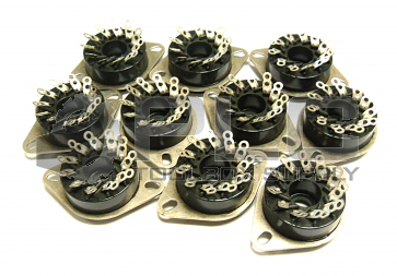 LOT OF 10 NEW OMRON PL11  11 POSITION RELAY SOCKET BACK CONNECTING SOCKETS