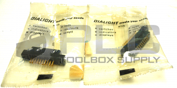 NEW SEALED LOT OF 2 DIALIGHT 501-000-005 CONNECTOR 10PIN