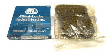 NEW ALLIED-LOCKE 80-1R 10 FT PRECISION ROLLER CHAIN 