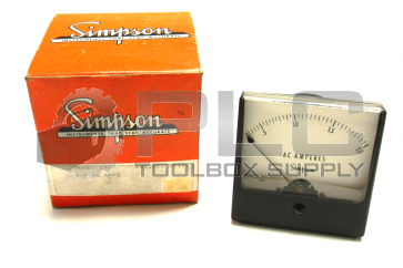 NEW SIMPSON 1357 PANEL METER 0-2 AC AMPERES  03150