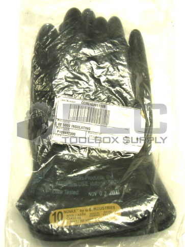 NEW SEALED NOVAX D120 INSULATING GLOVES TYPE 1 CLASS  500 V SIZE 10