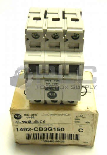 NEW IN BOX ALLEN BRADLEY 1492-CB3G150 CIRCUIT BREAKER SERIES C